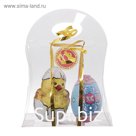 Фигурка шоколадная «Цыплёнок и яйцо», в подарочной сумочке, 50 г