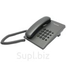 Телефон проводной Panasonic KX-TS2350RUT, повторный набор, титан