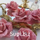 Gift set of candles "Pink roses"