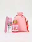 Подарочный набор косметики в мешке: крем для рук, пилочка, гель для душа, аромат малиновый коктейль, URAL LAB