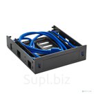 EXEGATE EX280445RUS Салазки переходник для установки HDD 2.5 3.5&quot; в отсек 5.25&quot; с 2 USB3.0  HD-2U3
