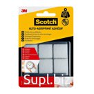 7100152035  Scotch RF7020X Самоклеящиеся Застежки Для Внутренних Работ, квадраты, белые, 22мм х 22мм, 12шт. (12/