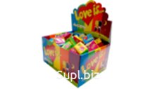 ЖЕВАТЕЛЬНАЯ РЕЗИНКА "LOVE IS..." МИКС 1/20 бл./100 шт./4,2 гр, СИГАМ (1 бл.)
