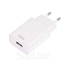 Сетевое зарядное устройство TFN WC1U1AWH, USB, 1 А, белое