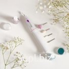 Аппарат для маникюра Luazon LMM-01-05, 5 насадок, 2 Вт, 2хAA (не в комплекте), белый