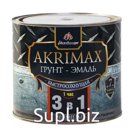 Грунт-эмаль 3в1 быстросохнущая матовая Akrimax-Рremium темно-серая 1,7 кг