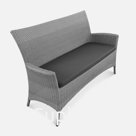 Диван Kipr 2ps (без упаковки) Чёрный металлик, RAL 9005,Oxford 600D PU dark grey