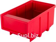 Ящик сплошной 170×105×80 мм, объем 1.43 л., арт.: 6001, красный, код: 10554