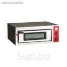 Печь для пиццы GASTRORAG EPZ-4, электрическая, 4500 Вт, 50-450°С, 1 модуль, серебристая