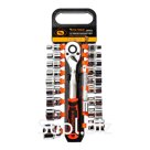 1/2" Трещотка 72 зуба с шестигранными головками 20шт, KINGQUEEN, WIB-10051-72

Комплектация:

Торцевые головки: 8, 9, 10, 11, 12, 13, 14, 15, 16, 17, 18, 19, 2…