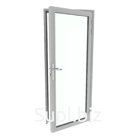 Противопожарная дверь однопольная ei90 с остеклением более 25%