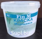Краска Моющаяся водно-дисперсионная акриловая "FinM" ВД-АК 21-80  белая