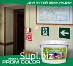 Краска для путей эвакуации PromColor