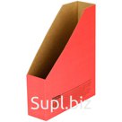 Накопитель-лоток архивный из микрогофрокартона OfficeSpace, 75мм, красный, до 700л.