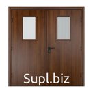 Двупольная противопожарная дверь ei45 с отделкой МДФ