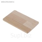 Флешка, 8 Гб, USB2.0, визитка, под УФ-печать/лазерную гравировку/тампопечать, светлое дерево