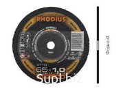 Диск отрезной тонкий по нержавеющей стали RHODIUS XT 10 MINI ТОРline. XT 10 75x1,0x10,00