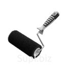 Валик для шпаклевки, ролик 180 мм, черный нейлон 18 мм, двухкомпонентная ручка, АКОР Профи