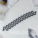Спиралька для волос для плетения колоска, чёрный