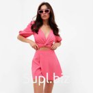 Топ рубашка женский MIST Summer time, розовый, размер 46