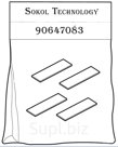 90647083 Комплект лопаток DVP2300/2700F 203x76x6,2 (к Delaval)