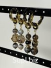 Серьги из натурального камня Агат