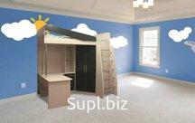 Детская Беби корпус ЛДСП \фасад ЛДСП (ВхШхГ) 1.95х1.94х1.15 \ вес 200 кг