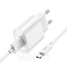 Адаптер Сетевой с кабелем Hoco C109A QC3.0 USB 3A/18W (USB/Type-C) (white)