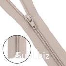 Молния витая т5 1 замок 70см (572 св.бежевый), 10 шт