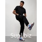 Джинсы карго мужские, размер 54, цвет чёрный