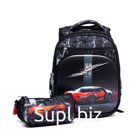 Ранец для мальчика, BF черный, 28х16х36 см