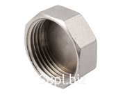 Заглушка В/Р 6-ти гранная латунная никелированная DN25 (1"), PN40