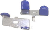 Ручка бабочка DN25, синяя