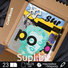 Фотоальбом CraftBook 19х25см. Книга для фотографий и записей в стиле поп-арт / сюрреализм, 46 страниц (23 разворота) 300-N1-Pop