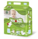 Детские подгузники YokoSun Eco размер S (3- 6 кг), 70 шт.