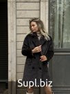 Пальто Экошуба Модель Max Mara Астраган Графит