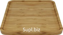 Bamboo serving dish, square, 20x20x1.5 cm