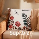 Чехол на подушку «Этель» Summer time, 40×40 см, велюр