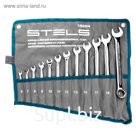 Набор ключей комбинированных STELS 15284, антислип, 6-22 мм, 12 шт.
