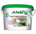 Краска ВД для кухонь и ванных комнат «Doktor Farbe» белоснежная Base A (вед 9 л/12 кг)