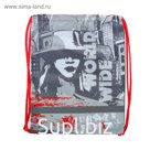 Мешок для обуви 470 х 370, Оникс МО 26-1с, Urban fashion, светоотражающая полоса