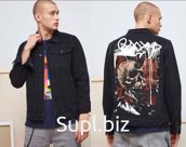 Куртка джинсовая мужская, цвет черный SS24-KUM3012