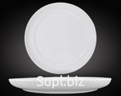 NataM dessert plate, 170mm diameter, ribbed edge, white