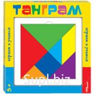 Игра-головоломка Step Puzzle "Танграм", дерево, 7 цветов, от 3-х лет, картонная коробка