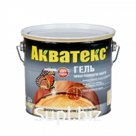 Защитно-декоративное ТИКСОТРОПНОЕ покрытие для древесины калужница Акватекс-Гель, 9 л