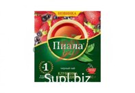 Чай Пиала Голд 200гр Клубника - Смородина. гранулированный (кор*42)