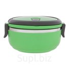 Ланч бокс Доляна, 500 мл, 8×17 см, нержавеющая сталь, зелёный