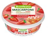 Маскарпоне Клубника Bonfesto 70% 220 гр
