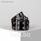 Ремень женский, ширина 5 см, силикон, пряжка металл, цвет коричневый