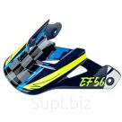 EF56 Козырек Base MX Синий/Белый/Hi-Viz глянец